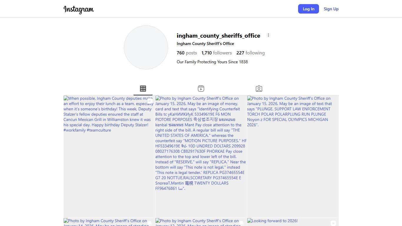 Ingham County Sheriff’s Office (@ingham_county_sheriffs_office) • Instagram photos and videos