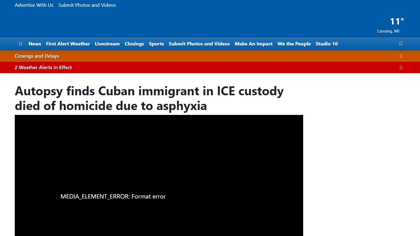 Autopsy finds Cuban immigrant in ICE custody died of homicide due to asphyxia